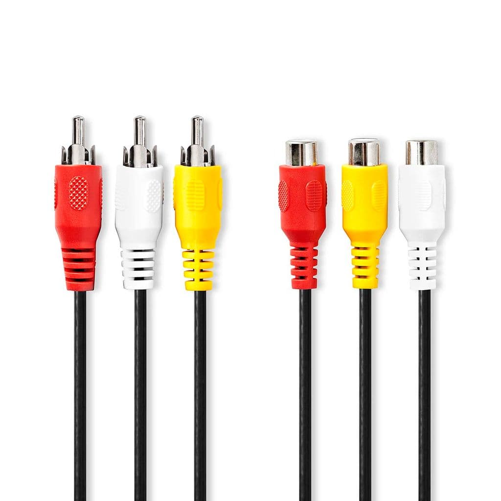 Nedis Composite videokabel, 5m - Svart
