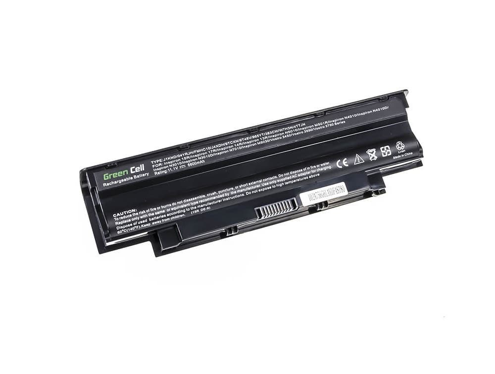 Green Cell-batteri til Dell Inspiron 13R 14R 15R 17R Q15R osv., 11,1V 6600mAh