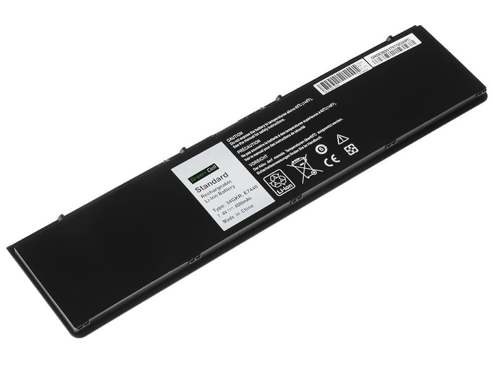 Green Cell-batteri til Dell Latitude E7440 osv., 7,4 V 4500 mAh