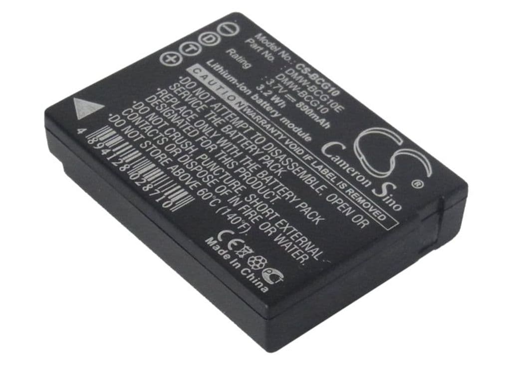 Batteri til DMW-BCG10(E) erstatningsbatteri