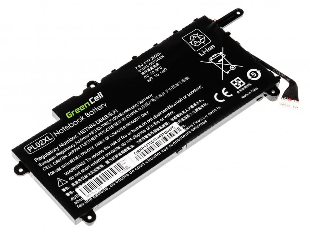 Green Cell-batteri til HP Pavilion x360 11-N HP x360 310 G1 osv., 7,6 V 3400 mAh