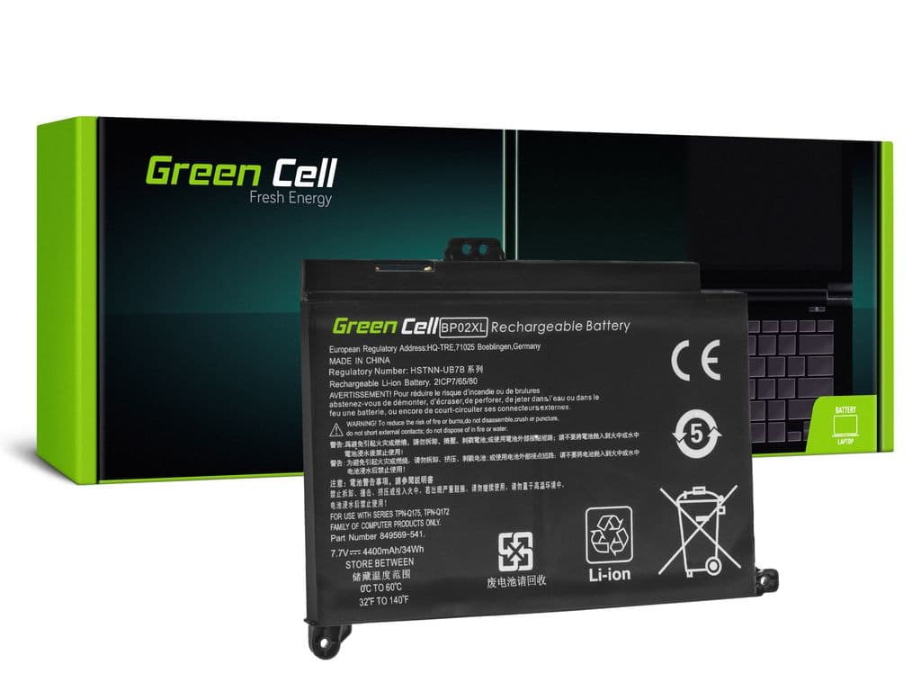 Green Cell BP02XL Batteri til HP Pavilion 15-AU Serien Laptoper