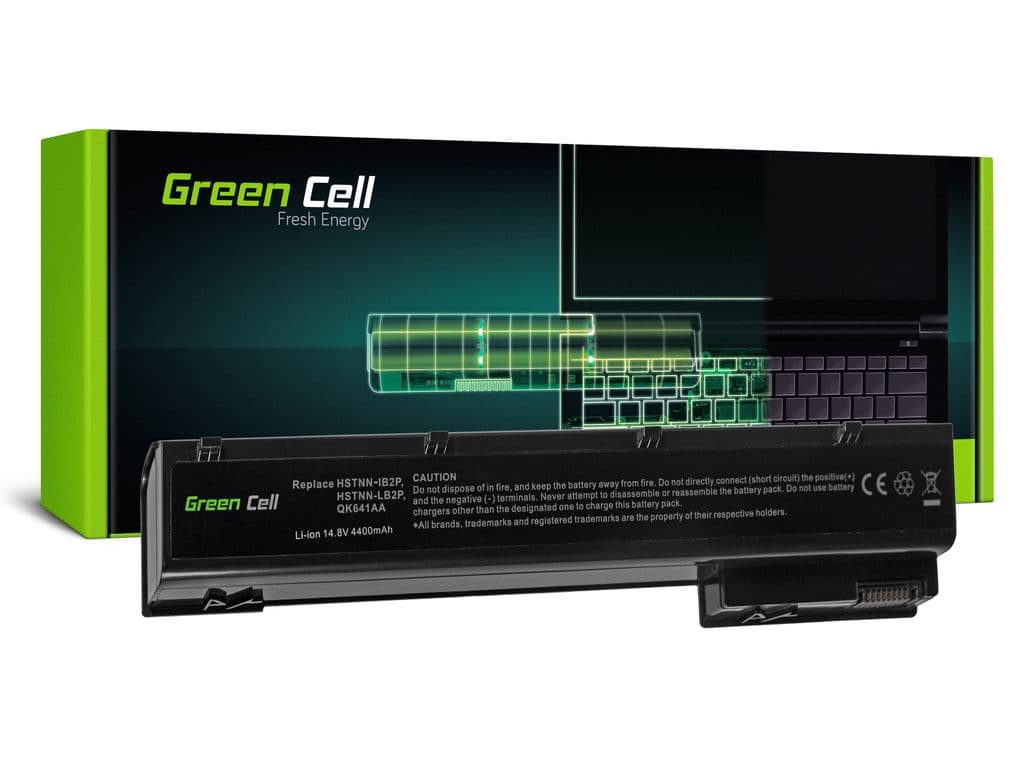 Grønt cellebatteri til HP EliteBook 8560w, 8570w, 8760w, 8770w