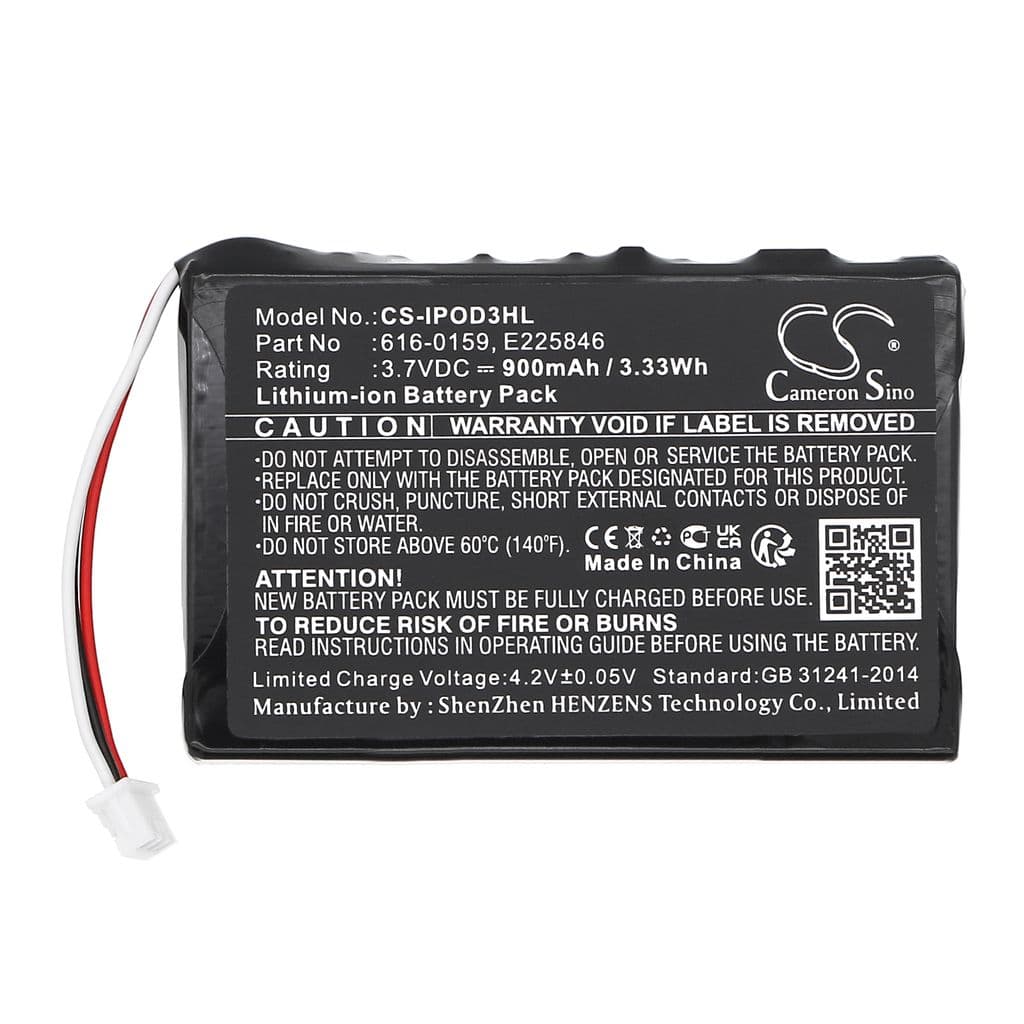 Batteri til Apple iPOD 10GB M8976LL/A etc