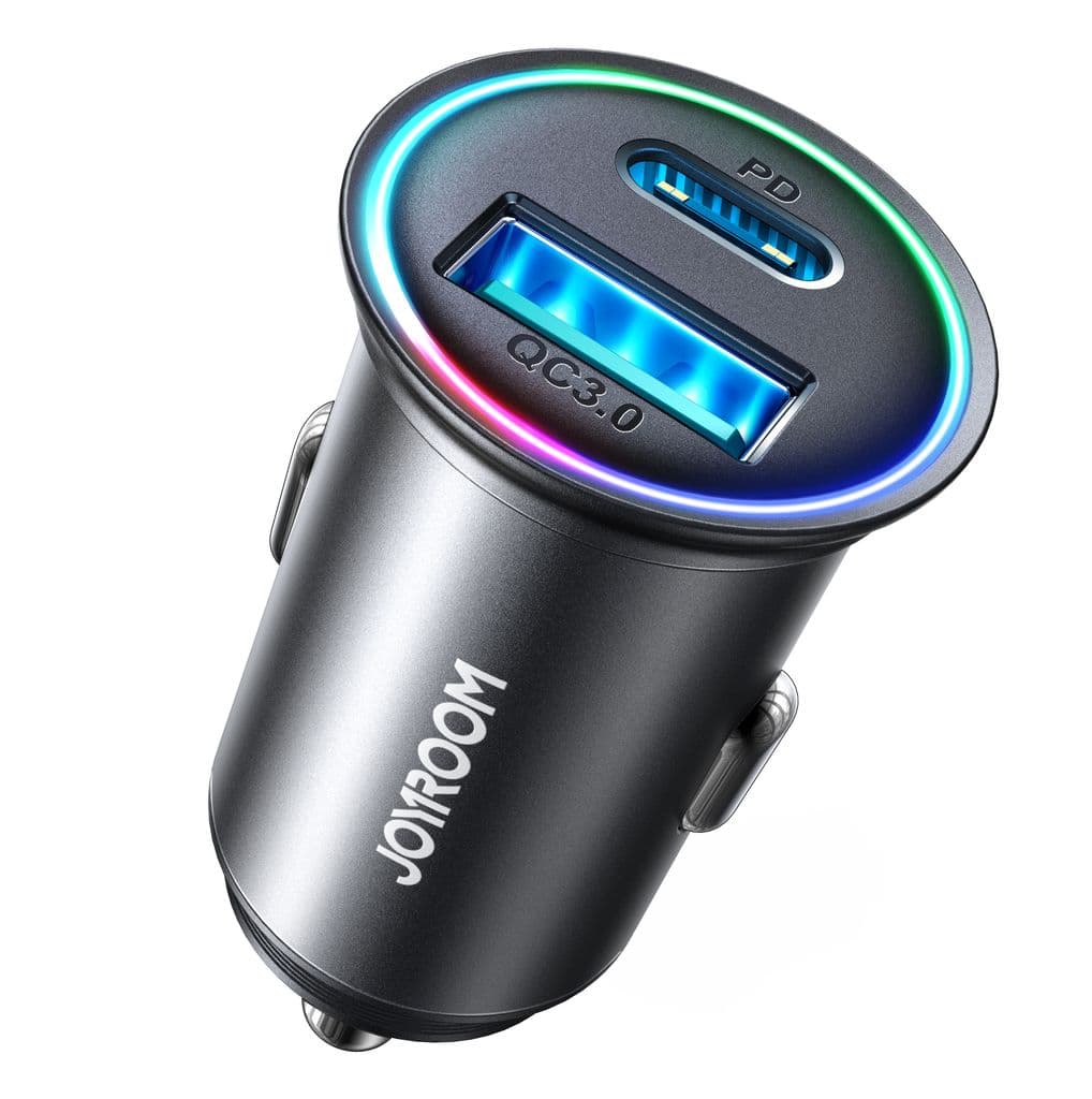 Joyroom Mini Metal Billader 60W, USB-C, USB-A