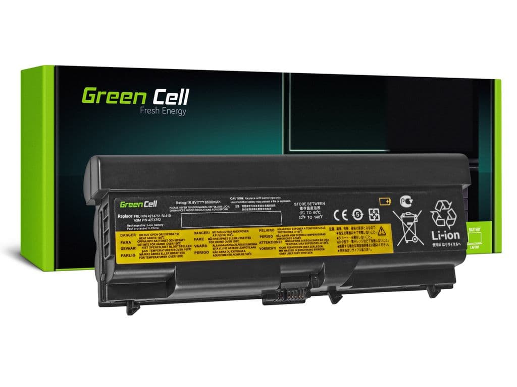 Green Cell-batteri 42T4795 for Lenovo ThinkPad T410 T420 T510 T520 W510