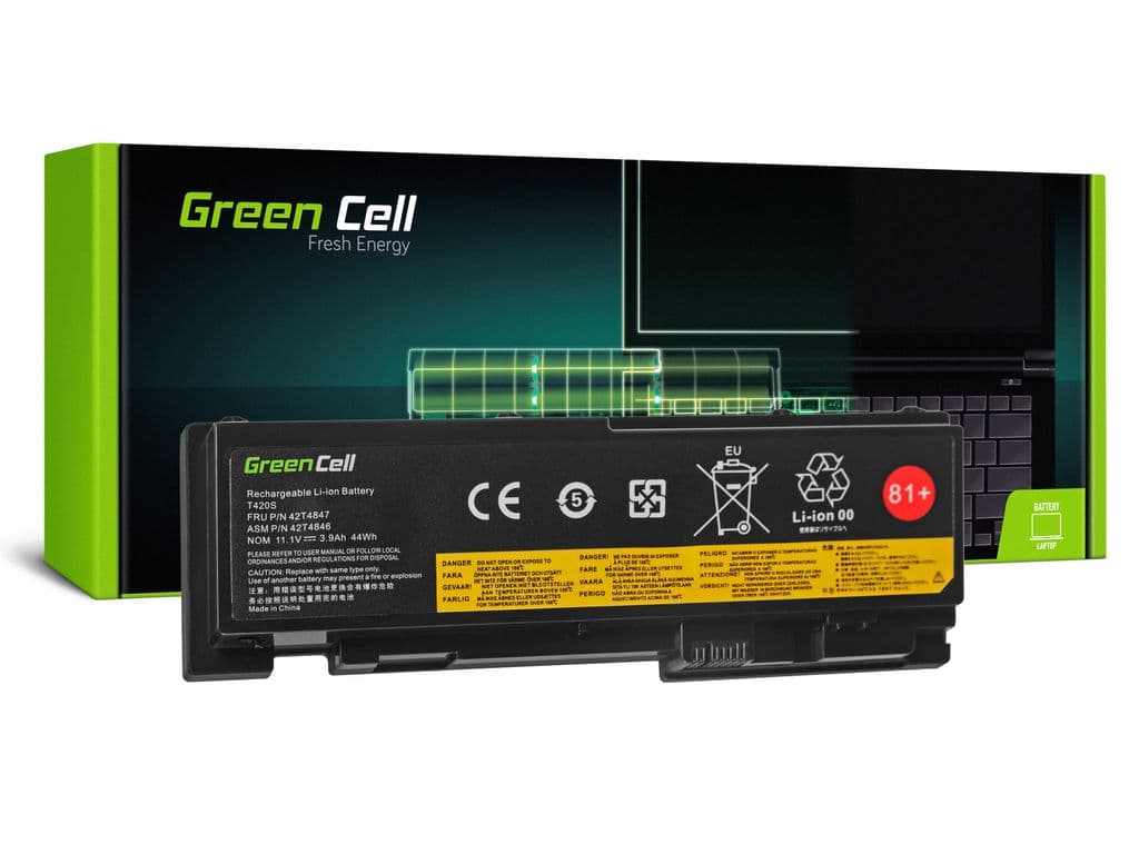Green Cell-batteri 42T4844/42T4845 for Lenovo ThinkPad T420s/T420si