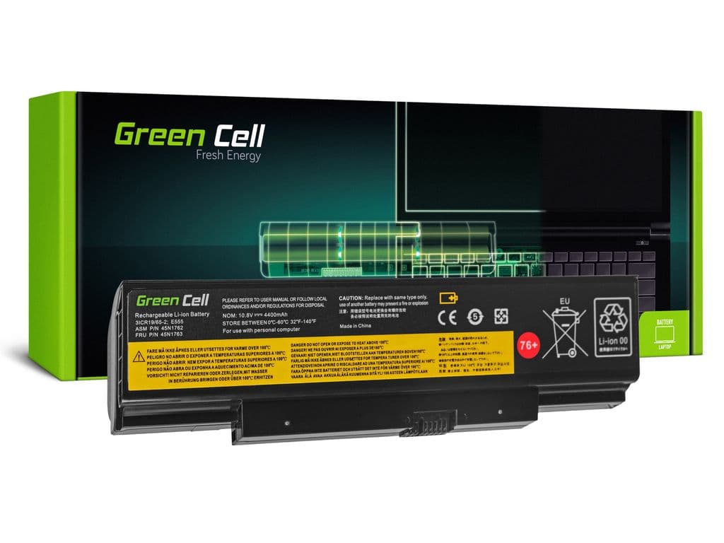 Grønt cellebatteri til Lenovo ThinkPad Edge E550 E555 E560 E565