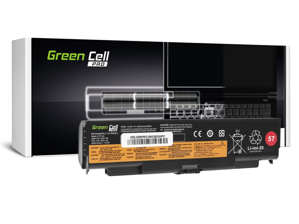 Green Cell-batteri PRO for Lenovo ThinkPad T440p T540p W540 L440 L540