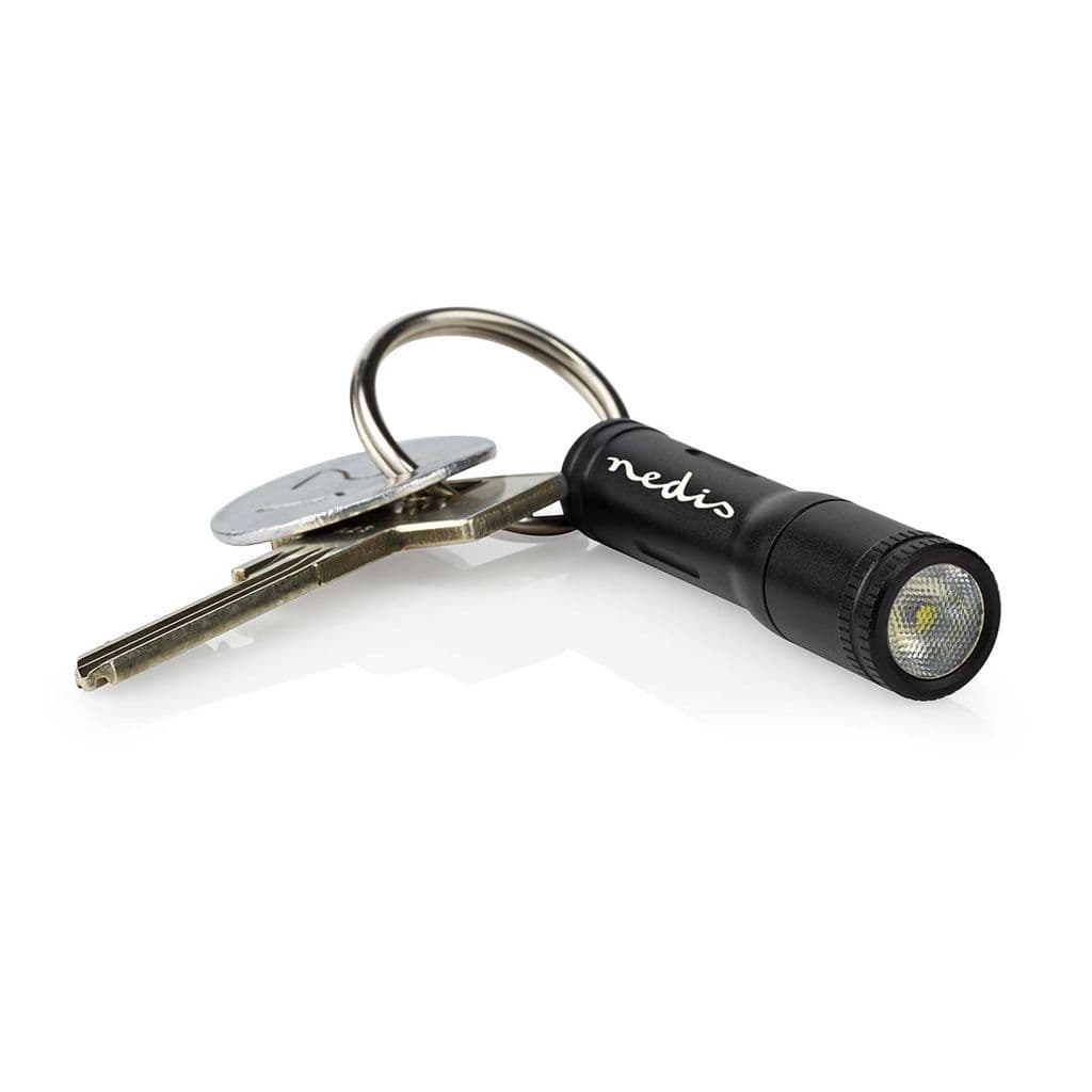 Nedis LED-lommelykt, batteridrevet, 3W - Sort
