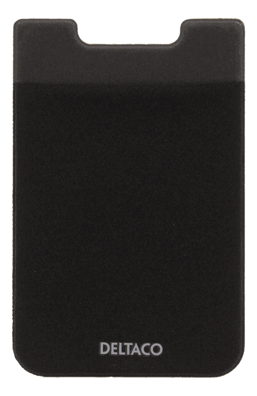 Deltaco Kortholder for Smartphones, 3M Lim - Svart