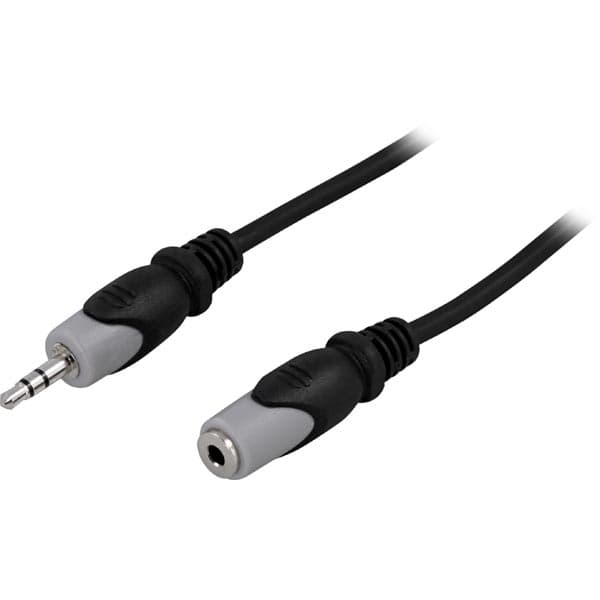 DELTACO lydkabel 3,5 mm hann til hunn – 15 m