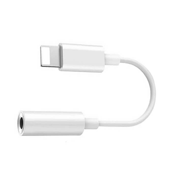Hodetelefonadapter for iPhone, 1x3,5 mm-kontakt - 1x Lightning