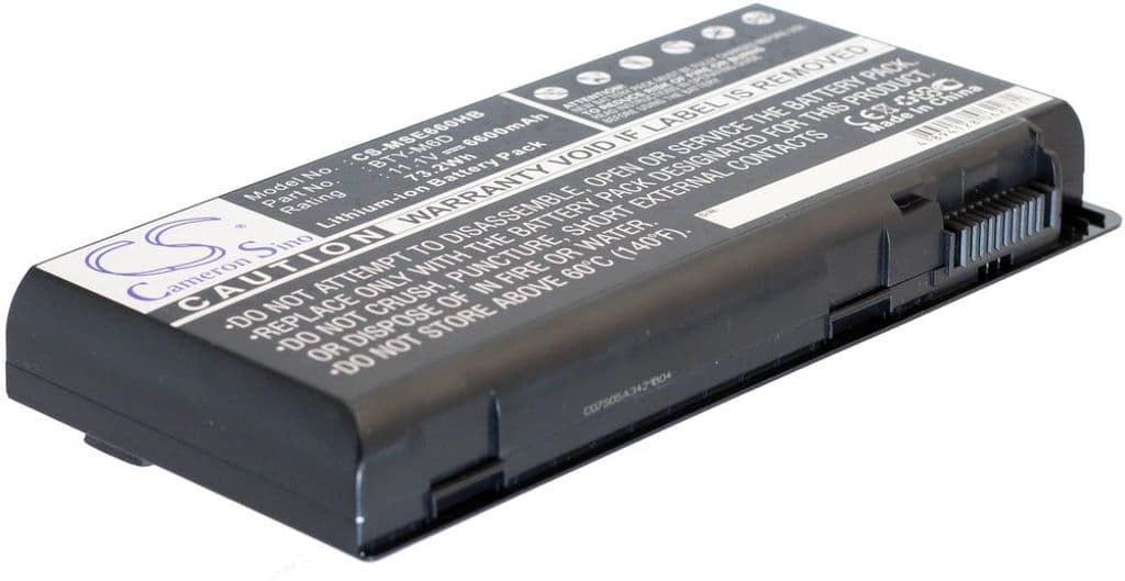 Batteri til MSI GT660 / GT780 mfl