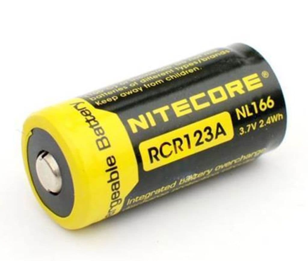 Nitecore NL166 Li-ion 650mah oppladbart 16340-batteri