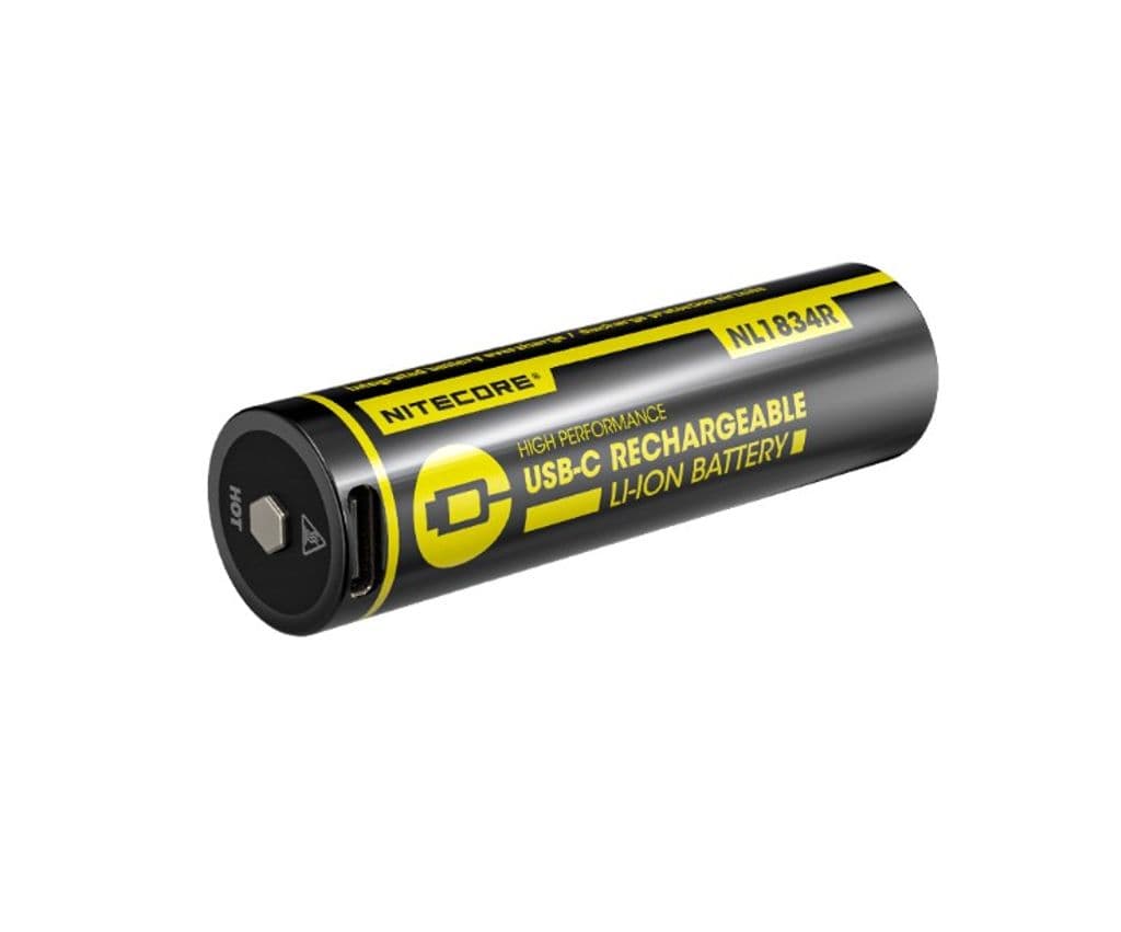 Nitecore NL1834R Li-ion 3,7V 3400mAh oppladbart 18650-batteri med USB-C