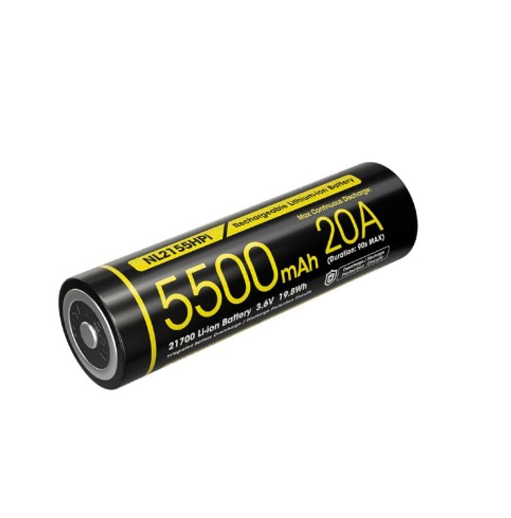 Nitecore NL2155HPi Li-ion 5500mAh 3,6V Oppladbart 21700-batteri