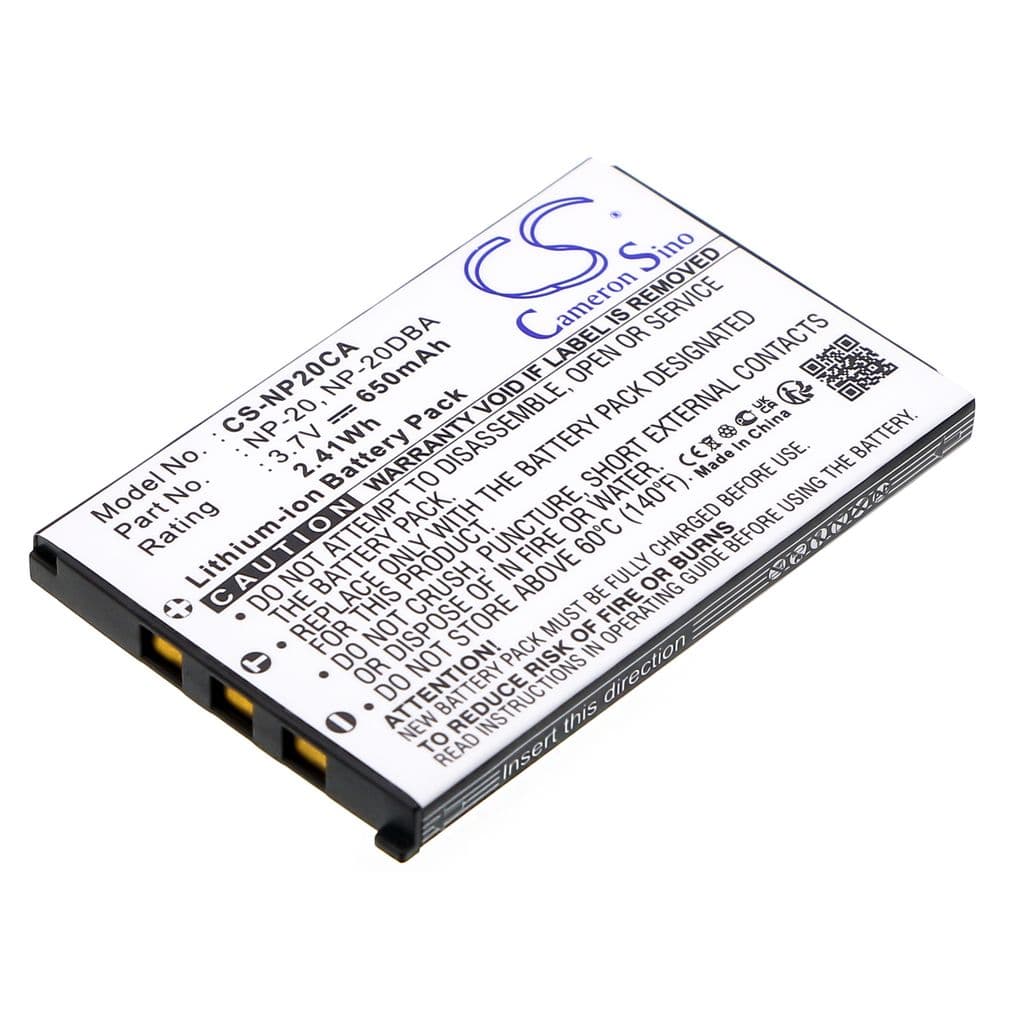Batteri til NP-20 Casio erstatningsbatteri