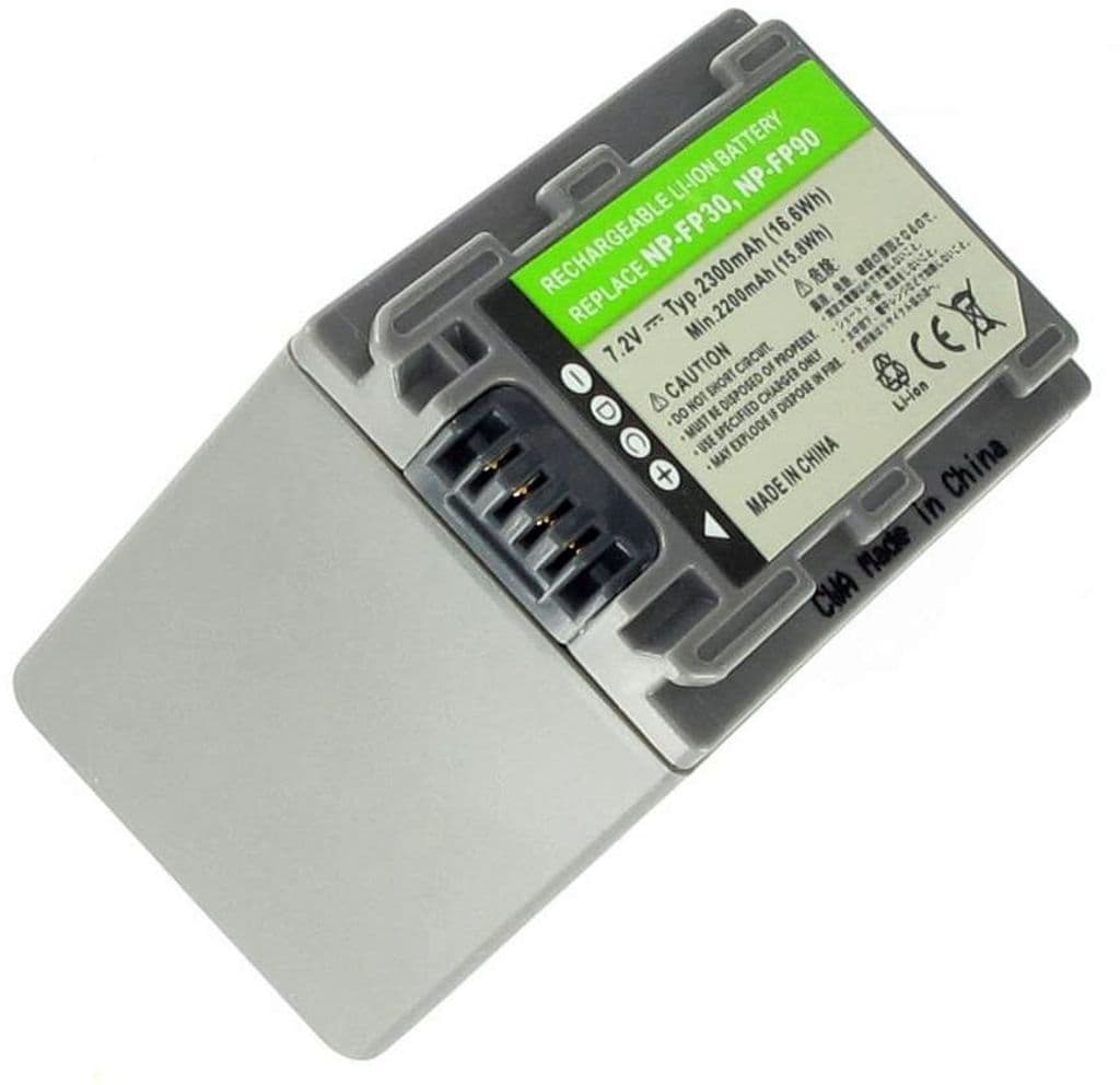 Batteri til NP-FP90 erstatningsbatteri
