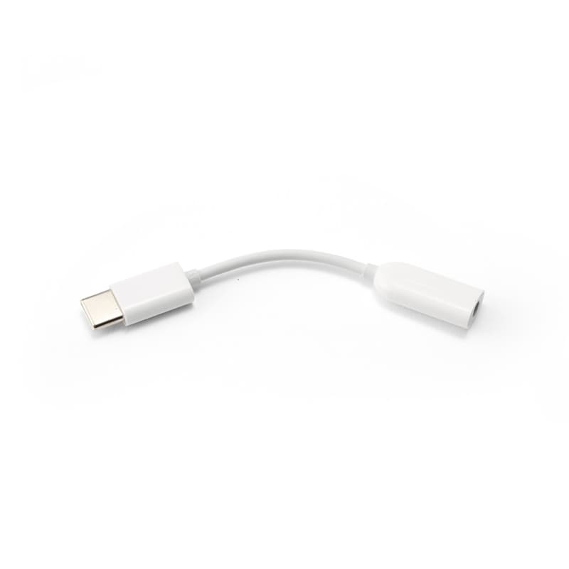 Xiaomi-adapter USB-C til hodetelefonkontakt (3,5 mm) - hvit