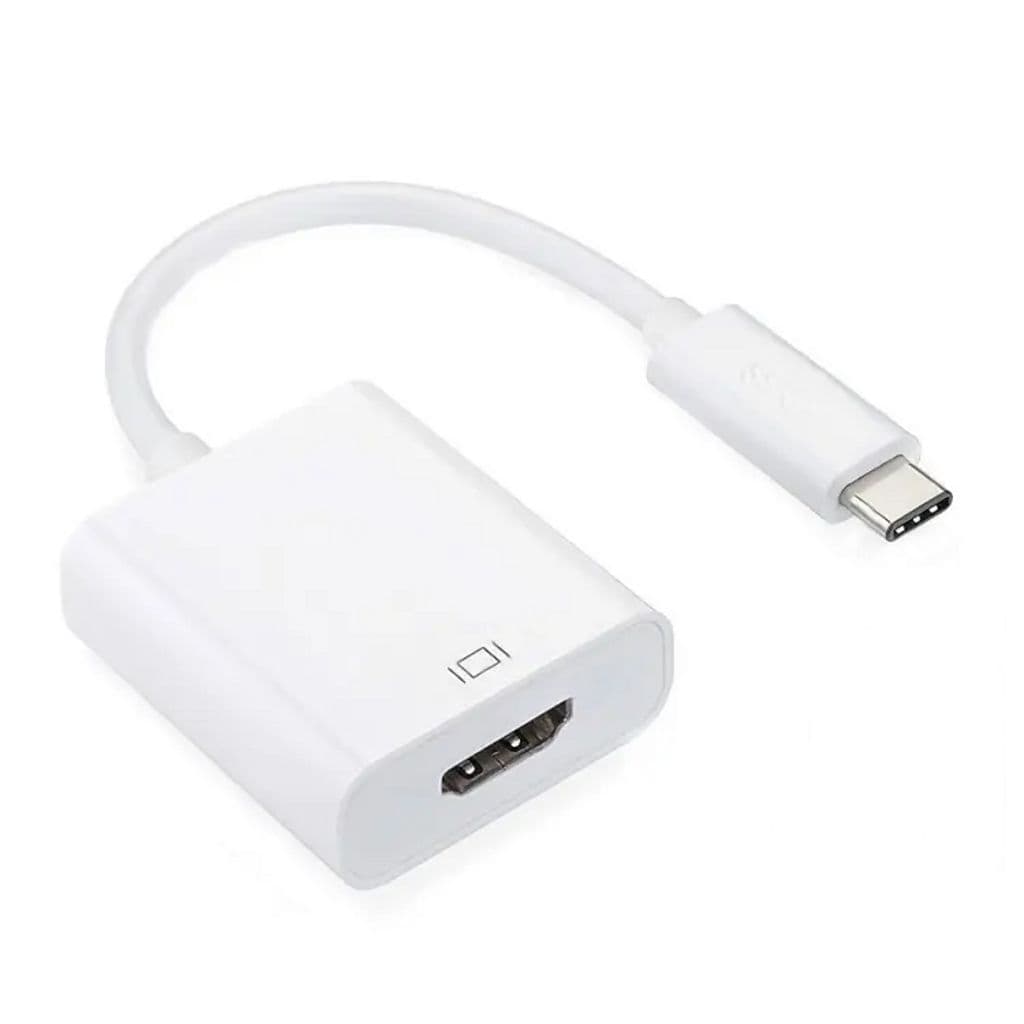 USB-C til HDMI-adapter – hvit