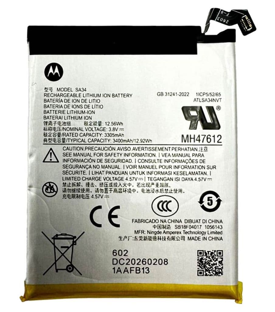 Motorola Razr 70 Plus Base Batteri 3400mAh