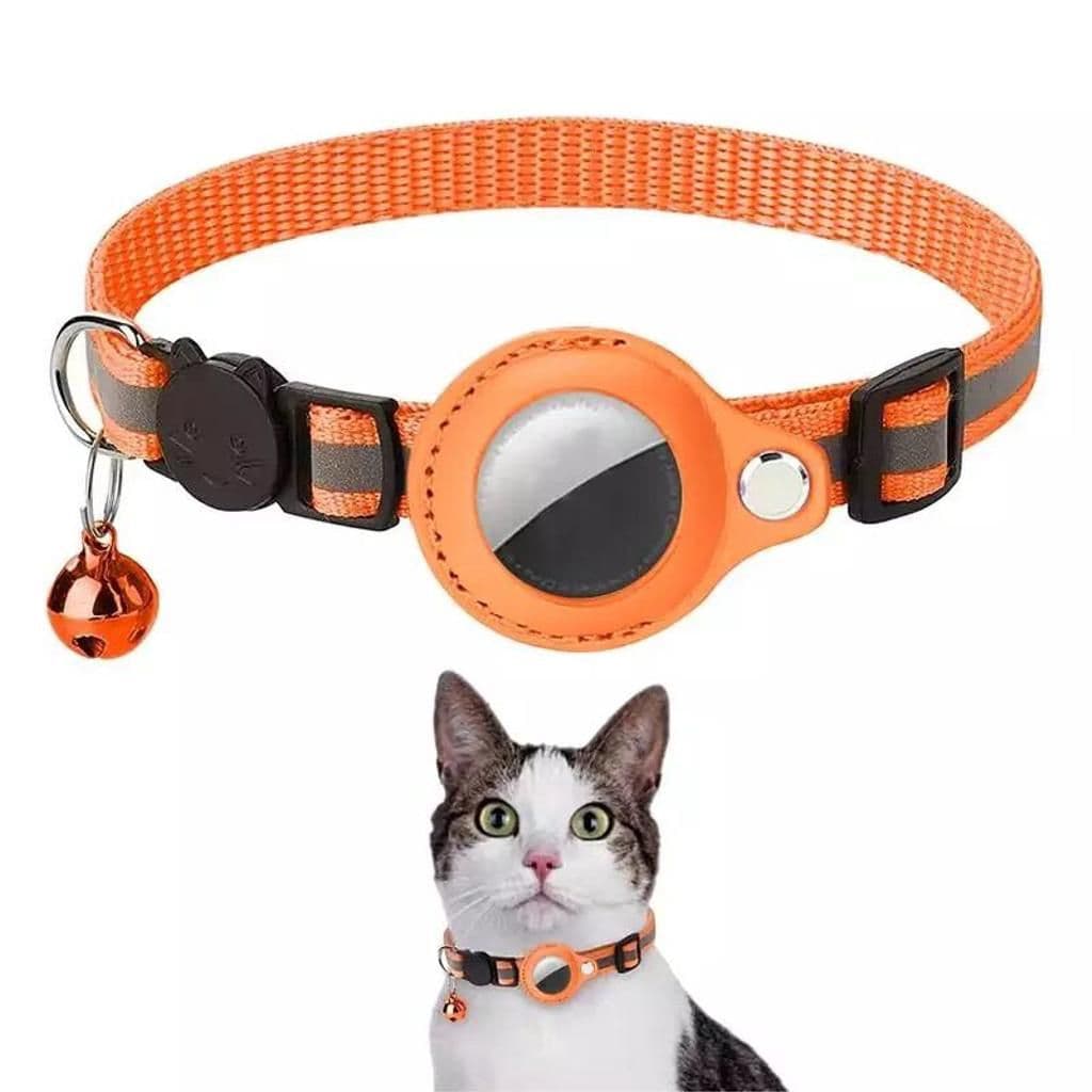 SIGN AirTag halsbånd til hund og katt - Oransje