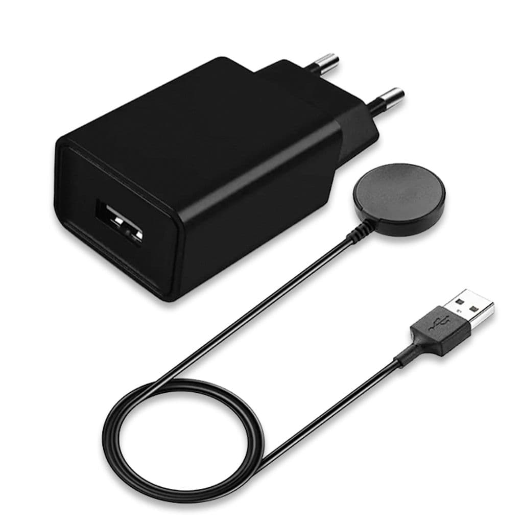 Samsung Lader for Galaxy Watch 3/4/5/Active 1/2 + SiGN Vegglader USB-A 2.4A