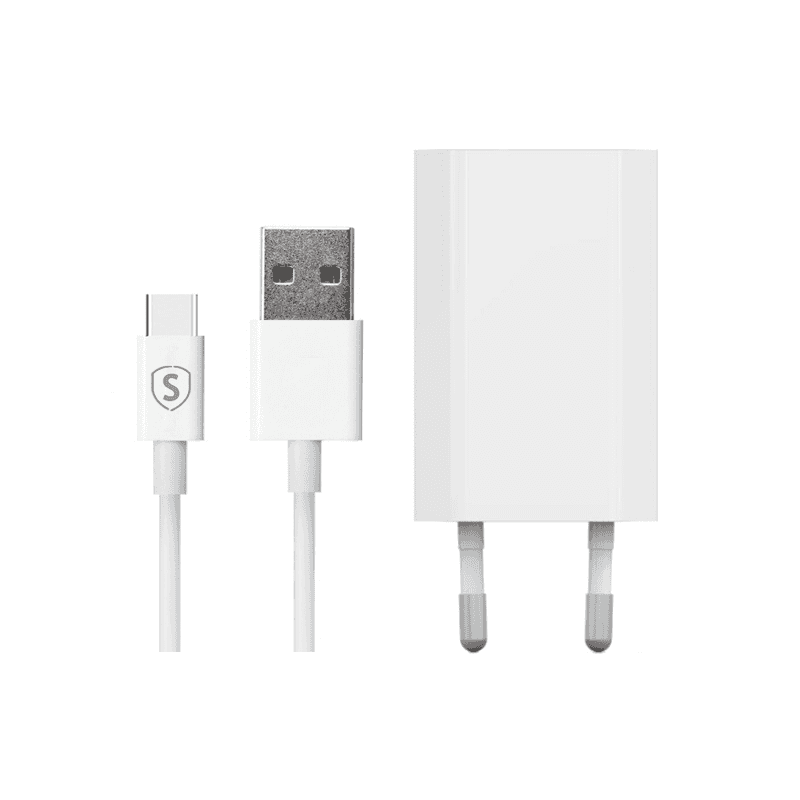 SiGN USB-C Lader 1A, 1m - Hvit