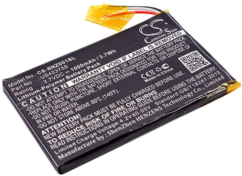 Batteri til Sony NWZ-ZX1 etc