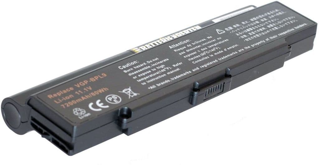 Batteri til SONY VGN-CR etc 7200 mAh