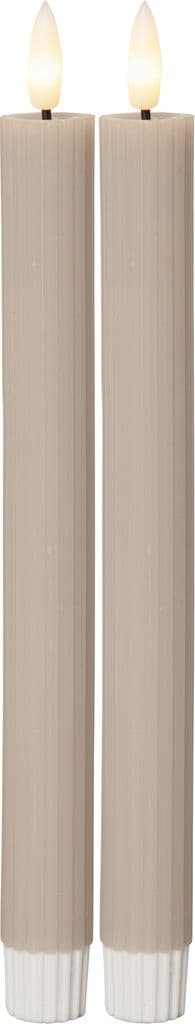 LED ANTI-SLLI LYS 2-PAKK FLAMMESTRIPE BEIGE / 2-pakk / 25cm