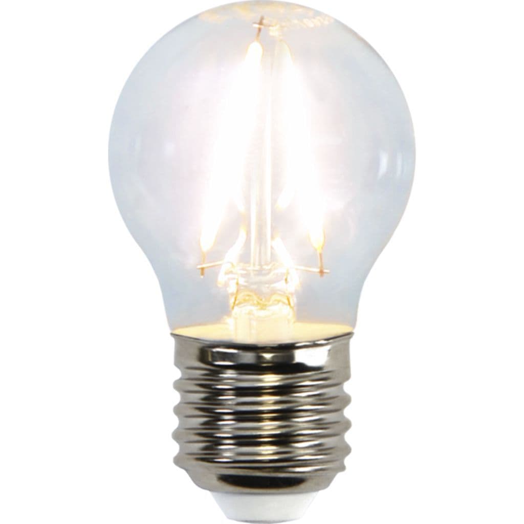 LED-pære E27 G45 klar 2W 2700K 250 lumen