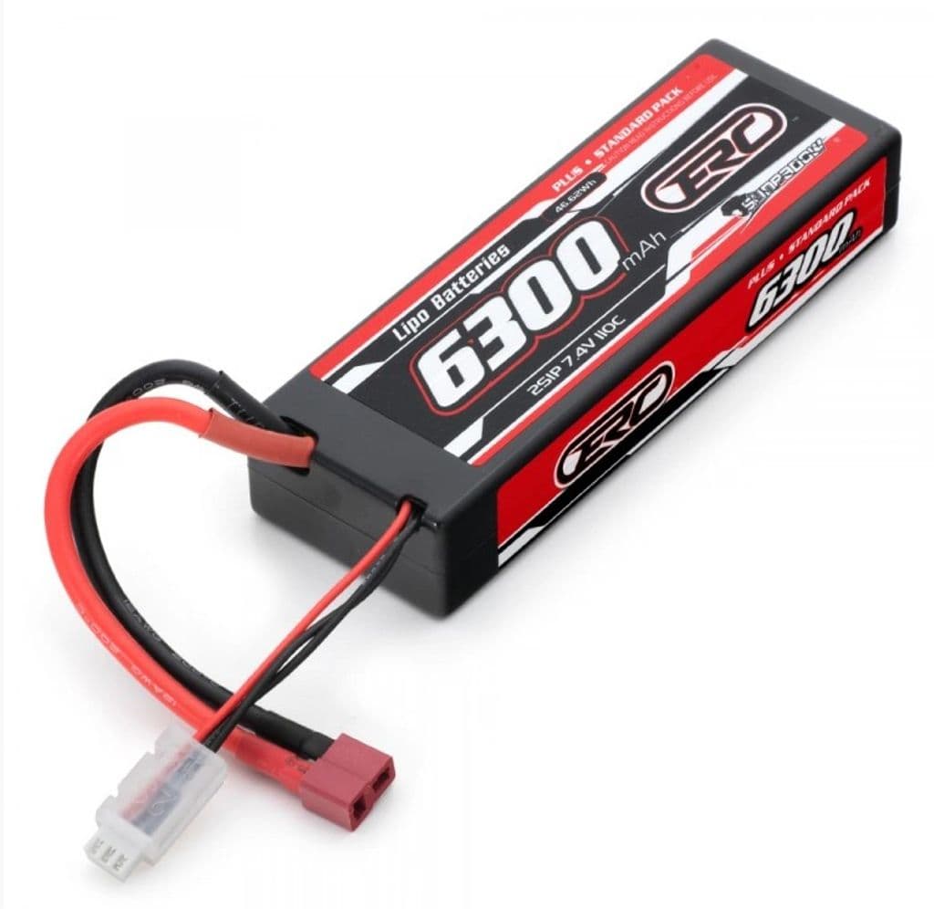 Sunpadow Li-Po batteri 2S 7,4V 6300mAh 110C hard T-kontakt