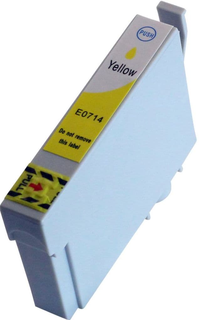 Kompatibel med T0714 Blekkpatron gul for Epson