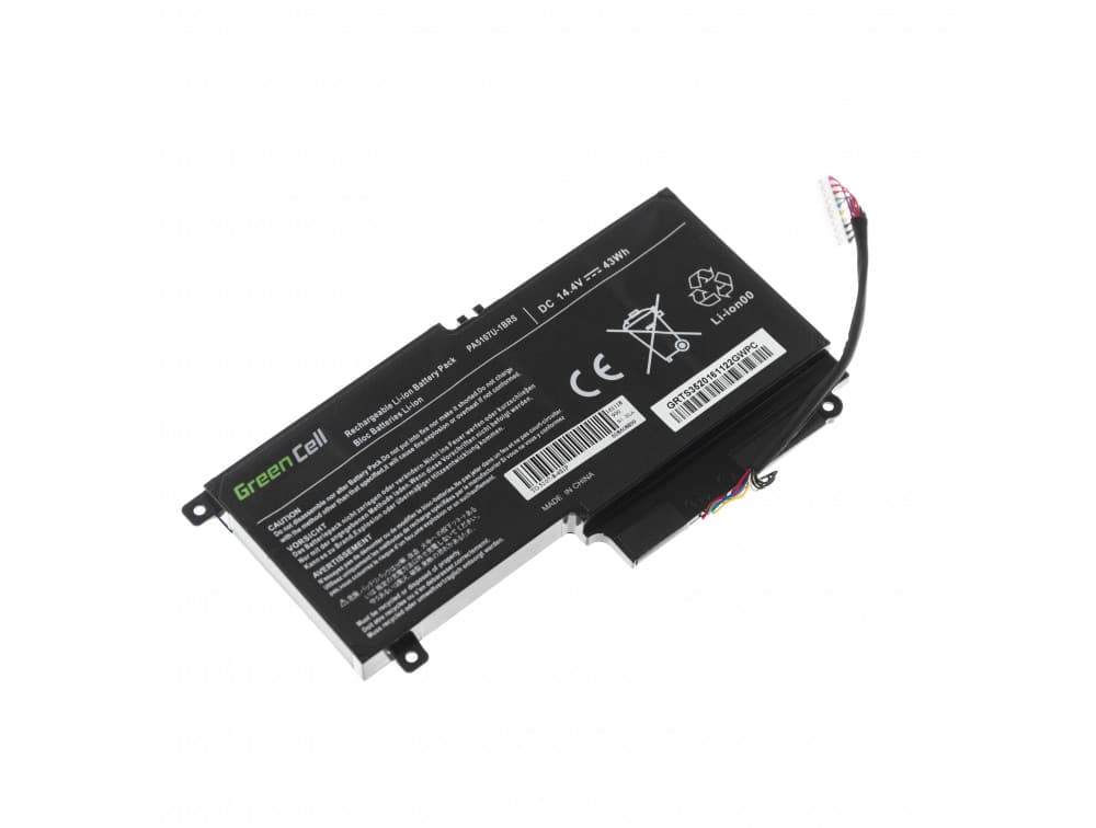 Green Cell-batteri til Toshiba Satellite L50-A L50-A-19N etc., 14,4V 2838mAh