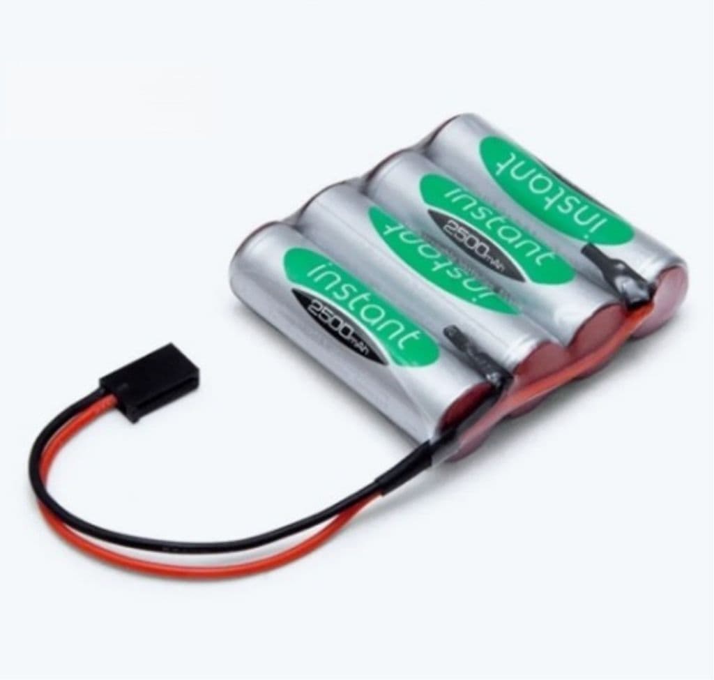 Mottakerakk 4.8V 2500mAh NiMH Instant Flat