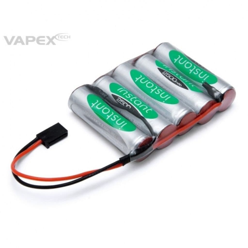 Mottakerakk 6V 2500mAh NiMH Instant Flat