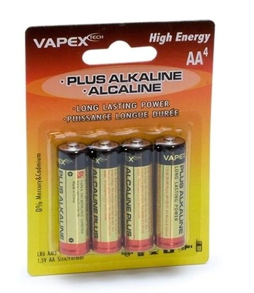 Vapex Alkaline Plus Batterier AA 4-pack