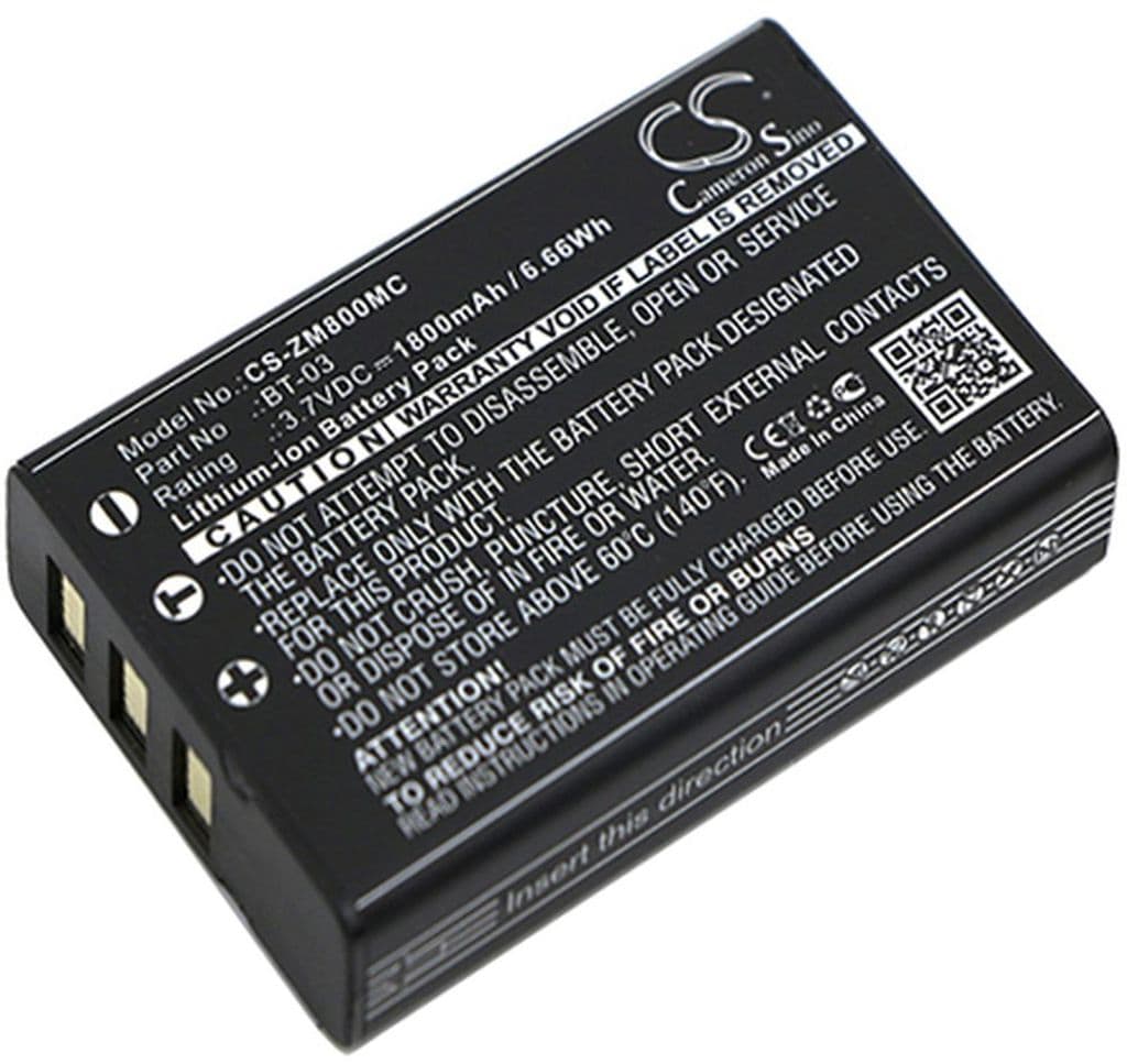 Batteri til Zoom Q8 Recorder etc