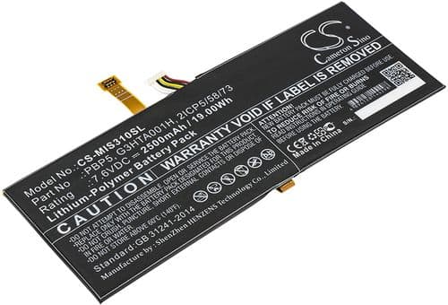 Batteri til Microsoft SurfaceBook with Performance base etc