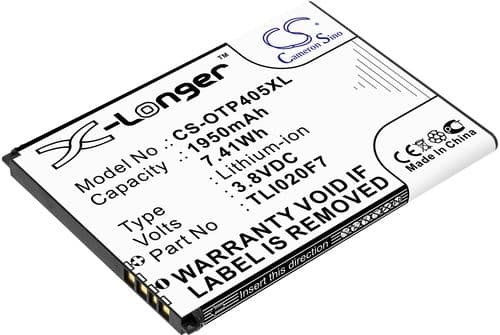 Batteri til Alcatel One Touch Pixi 4 5 etc
