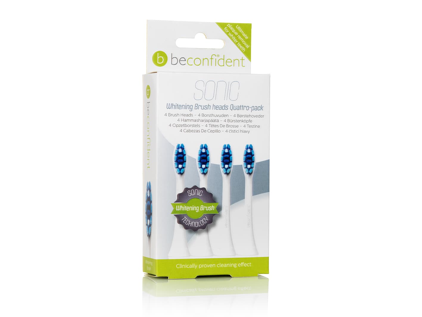 Sonic Tandborsthuvuden Whitening 4-p Vit