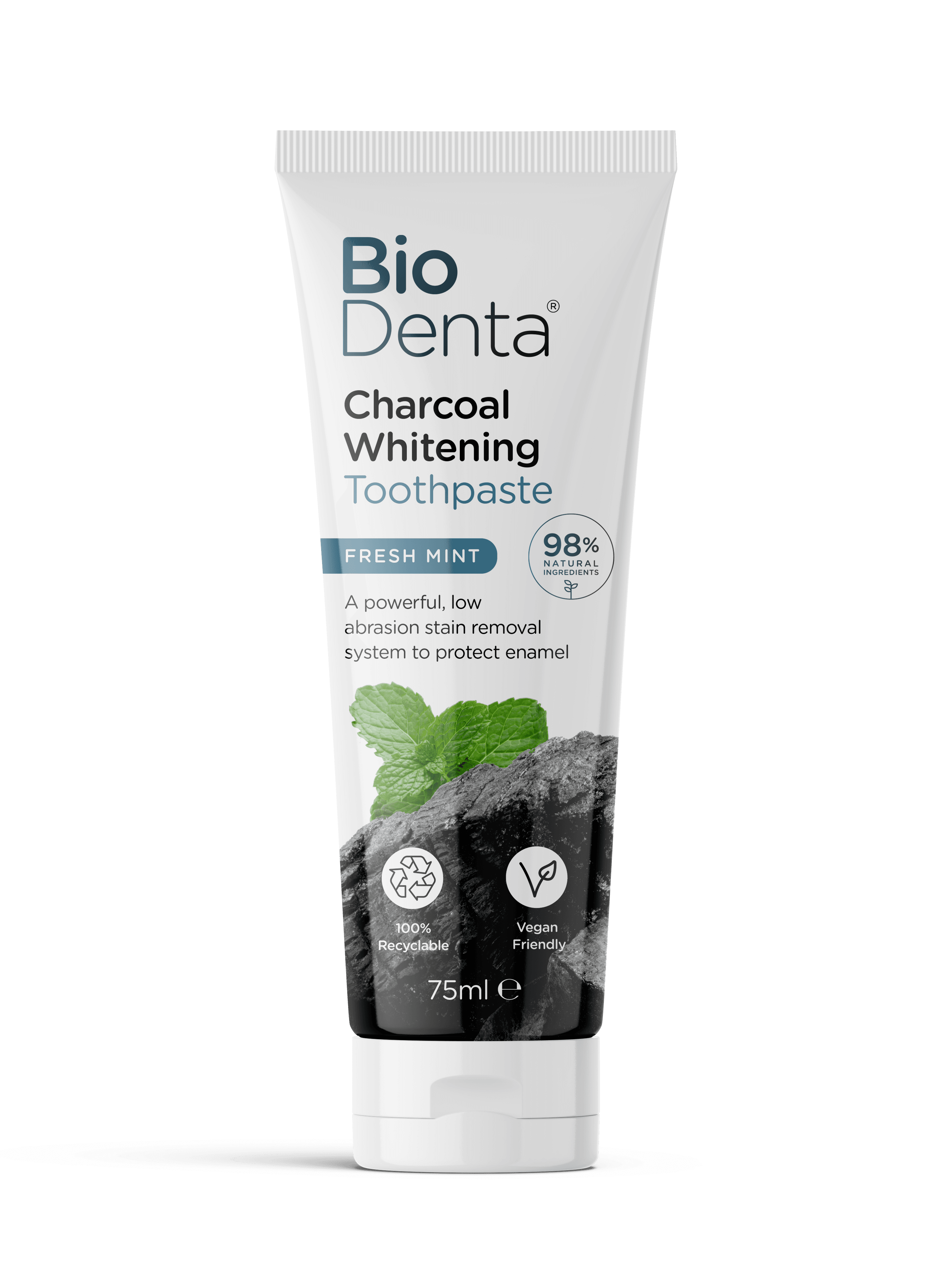 BioDenta™ CHARCOAL Whitening Toothpaste Fresh Mint 75 ml