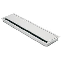 Rektangulær kabelgjennomføring med klapplokk børste - 450 x 120 mm