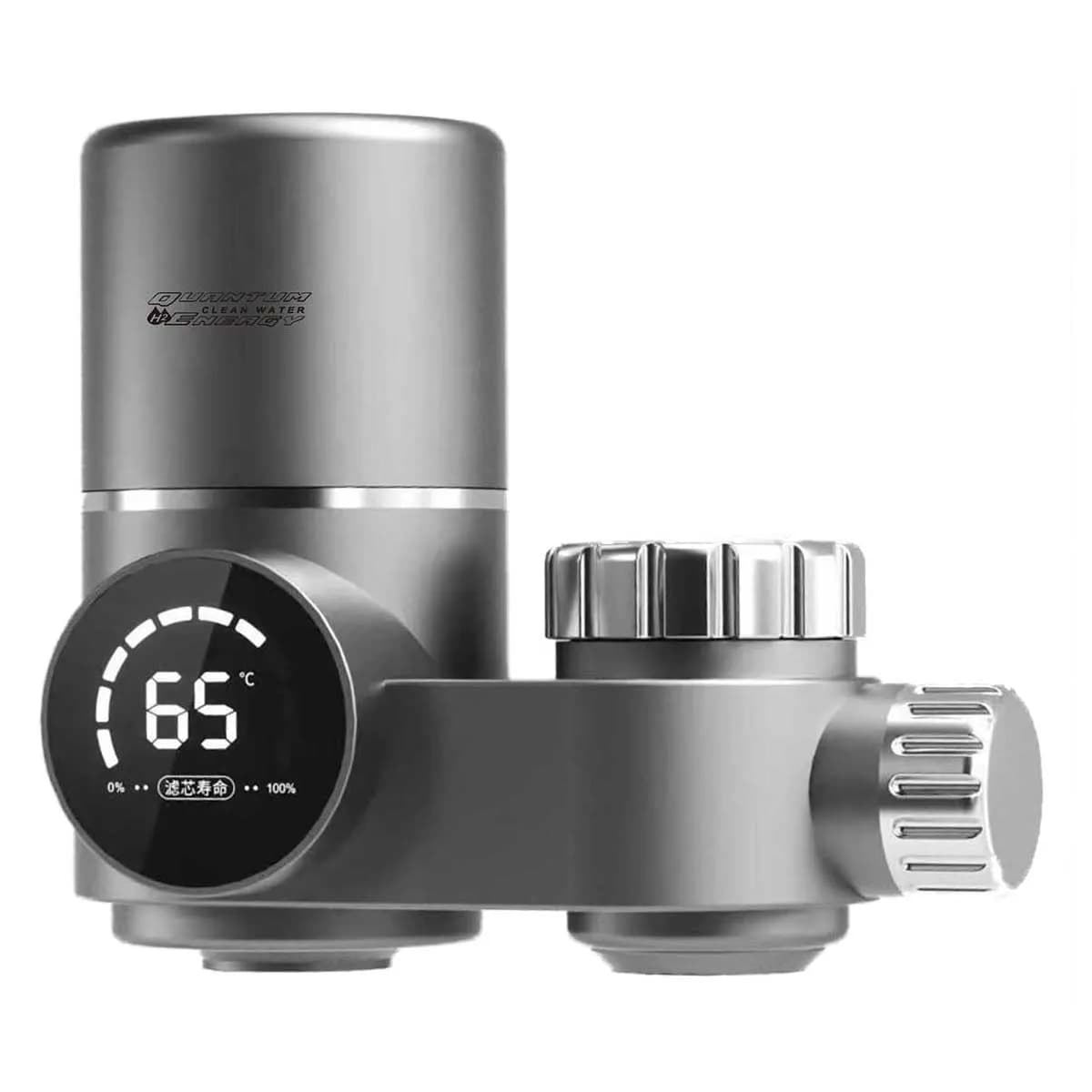 Digital 2-Stage Faucet Water Filter with 8-Stage Purification & UV Light Quantum Energy