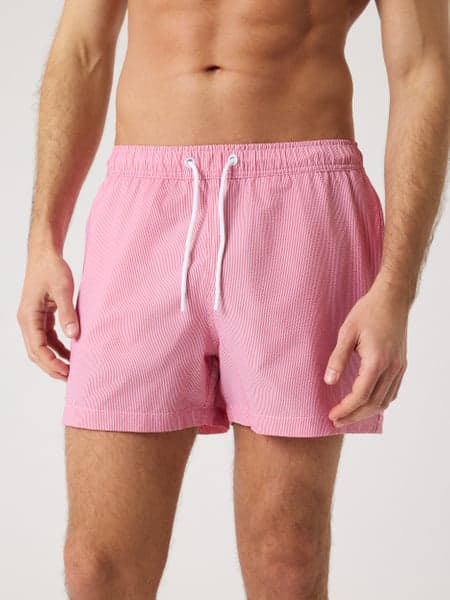 Borg Seersucker Swim Shorts