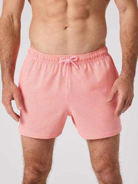 Borg Seersucker Swim Shorts
