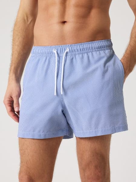 Borg Seersucker Swim Shorts