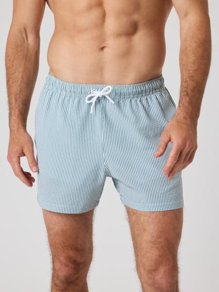 Borg Seersucker Swim Shorts